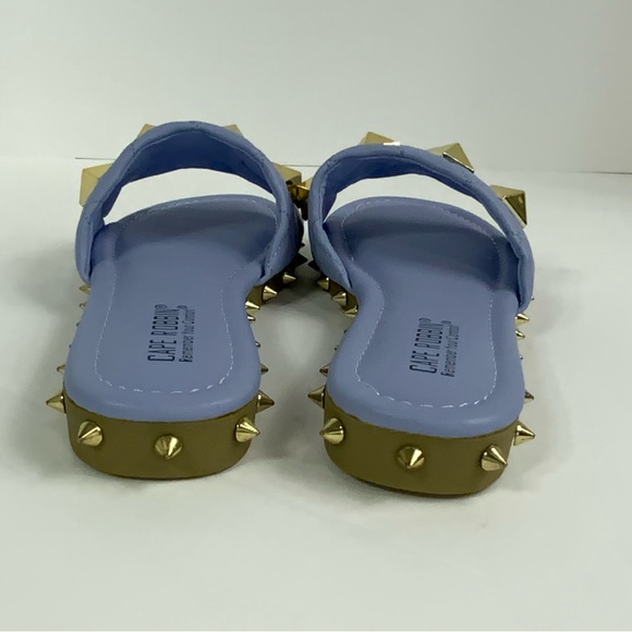 Cape Robbin Womens Wedge Slide Sandals Size 7 Purple Slip On Flip Flops - Picture 7 of 12